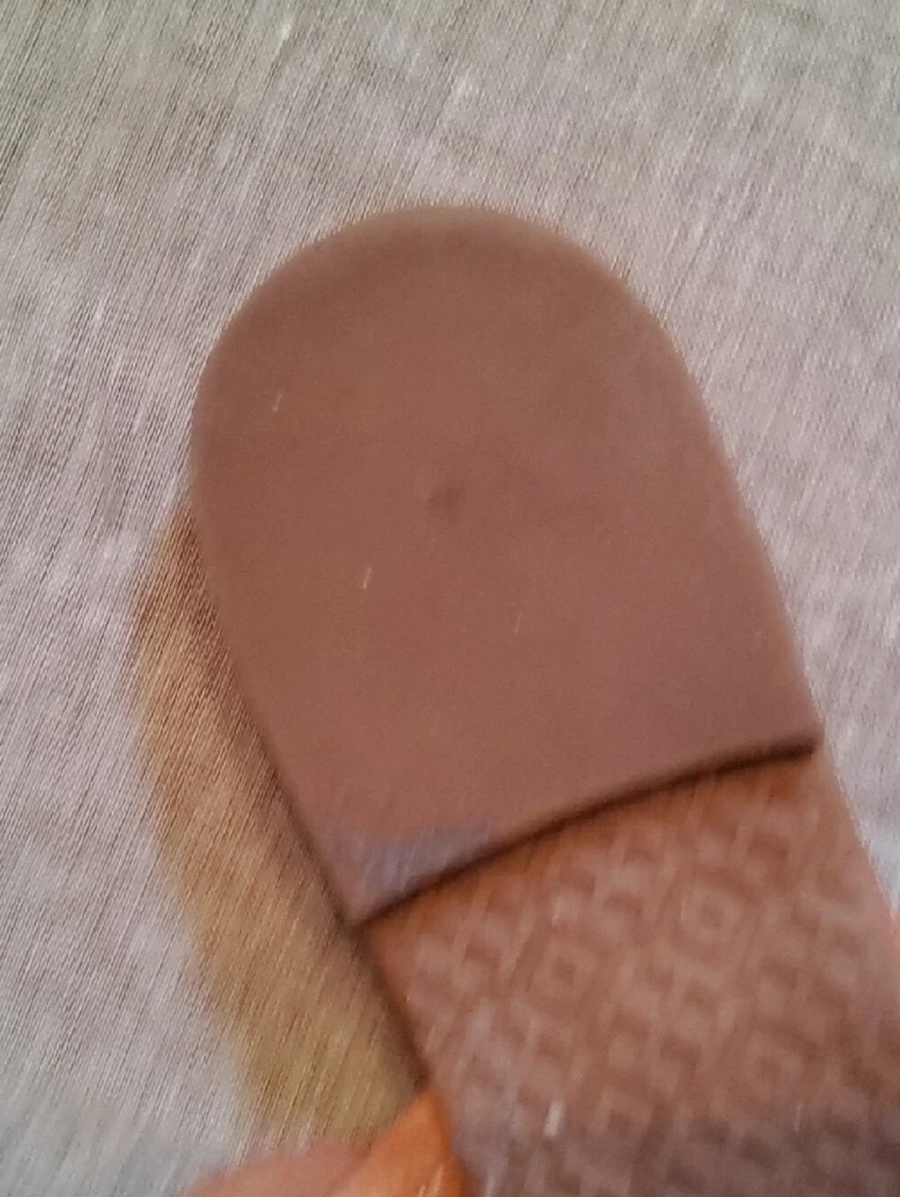 Tory Burch Brown Leather Logo Thong Sandals